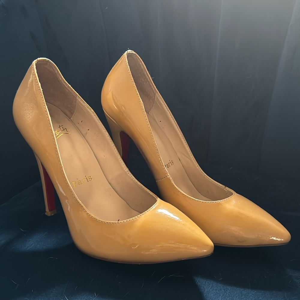 Christian Louboutin nude heels